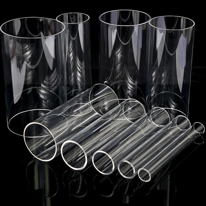 Transparent OD 16~63mm Transparent Acrylic Pipe Tube Aquarium Accessories Fish Tank Plexiglass Water Supply Pipe Fittings