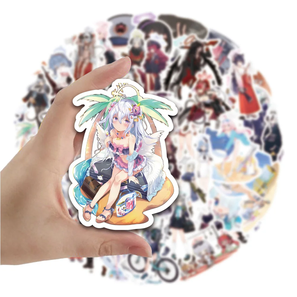 

10/30/50pcs Cute Anime Game Blue Archive Stickers Kawaii Girl Graffiti Decals DIY Phone Laptop Suitcase Cartoon Sticker Kid Toys