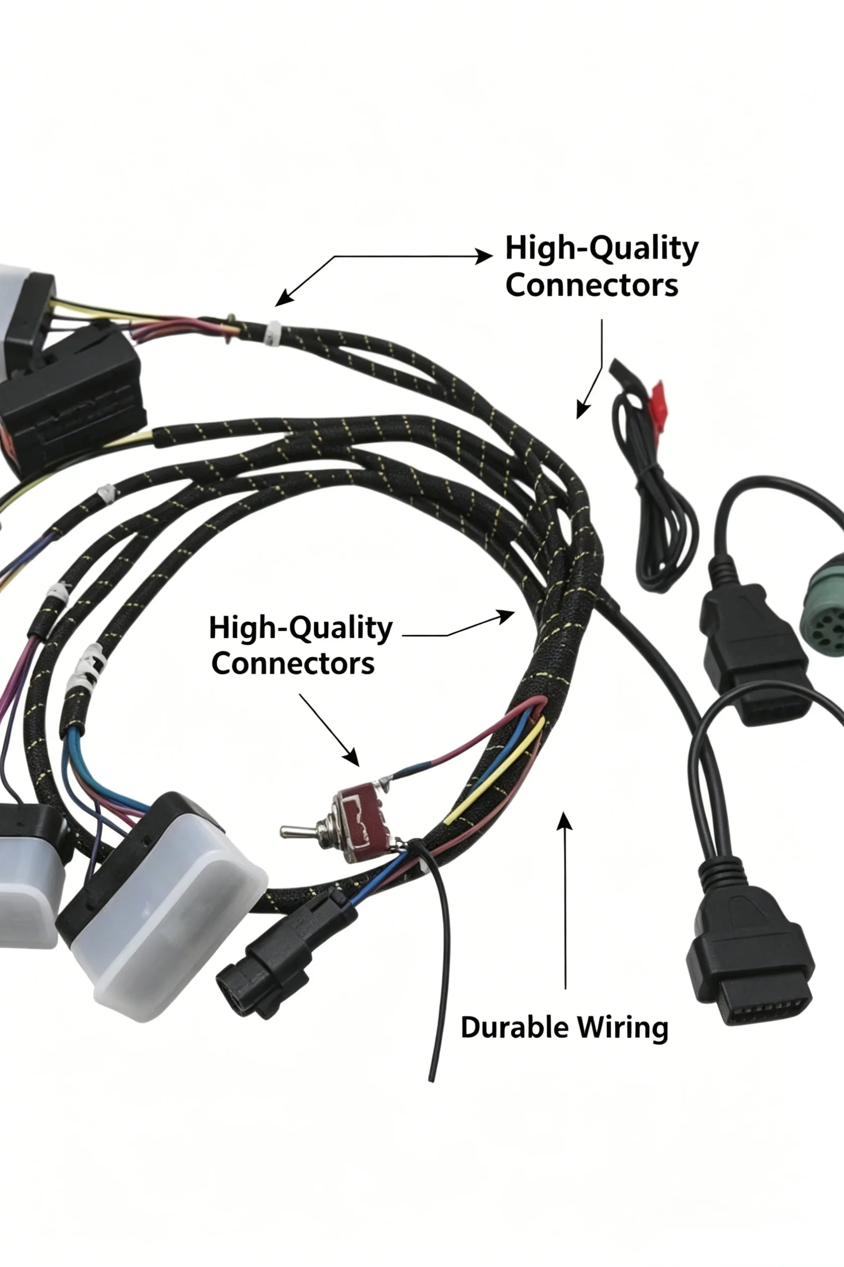 Diesel ECM Flashing & Testing Harness With Reserved Expansion Port, Compatible With CM500A CM500B CM2670 CM2150 CM2620 CM570