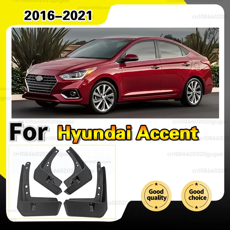 Schmutzfänger für Hyundai Accent 2016-2021 2020 2019 2018 2017 Kotflügel-Überzüge Spritzschutz Schmutzfänger Zubehör