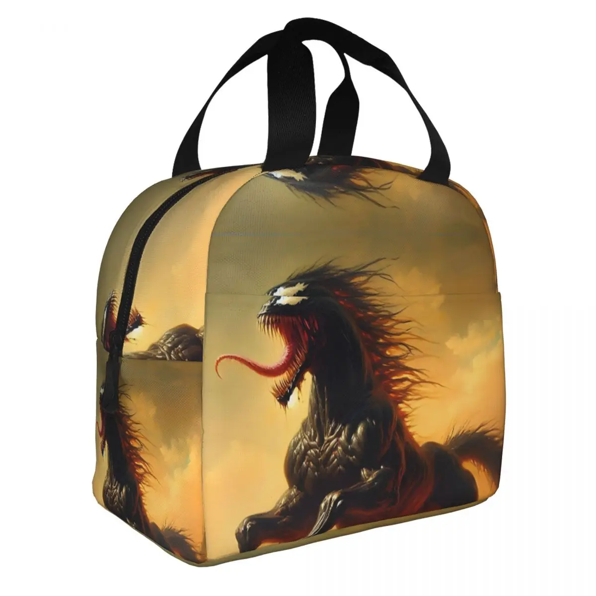 Boys Food Container Horse New Marvel Venom The Last Dance Leakproof InsulatedLunch Box BagOutdoor