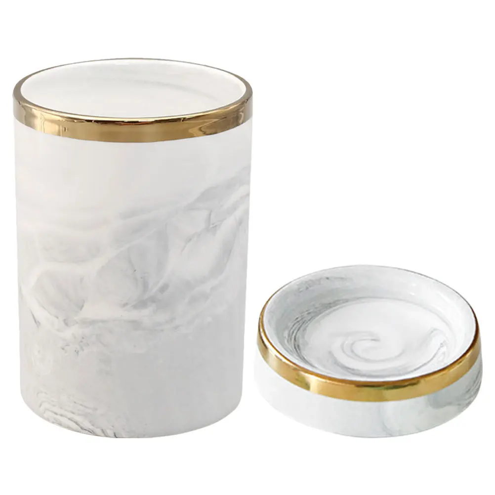 

White Ceramic Utensil Holder for Kitchen Counter Large Capacity Tableware Organizer Cutlery Bucket Modern Design