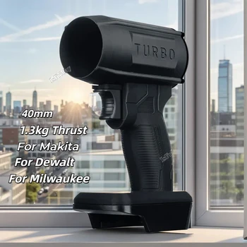 130000   Rotary Car Wash Air Gun Bürstenloser 40-mm-Turbo-Jet-Lüfter Elektrischer LEISTUNGSGEBLÄSE Schneeentfernungslufttrockner für Makita 18V-21V