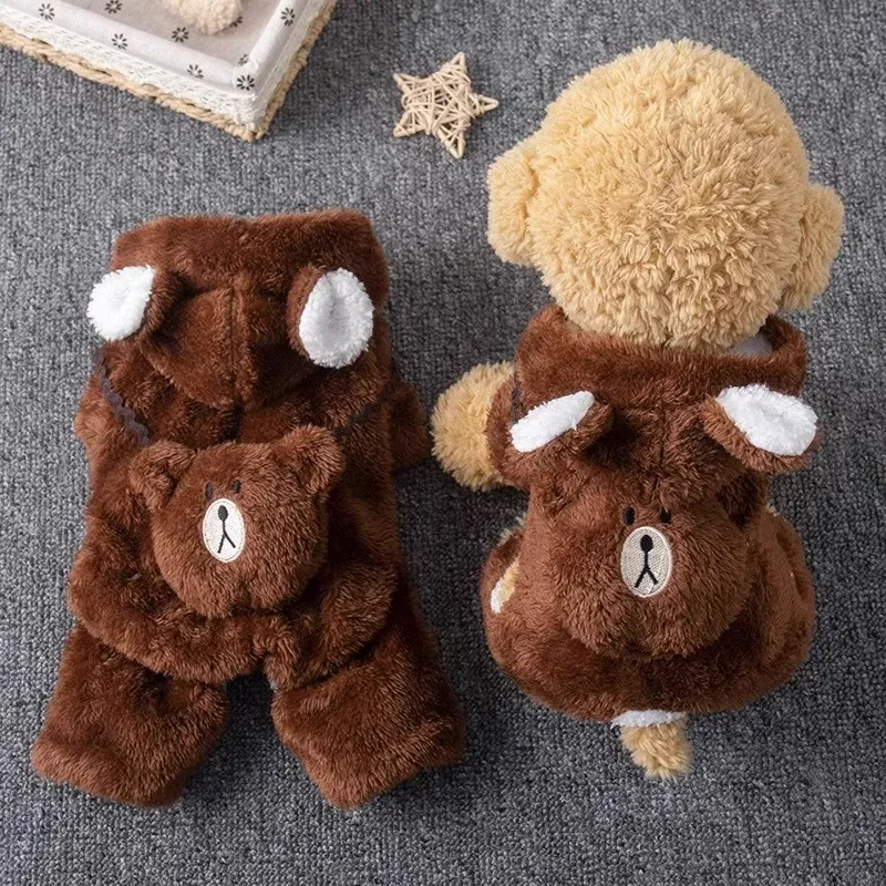 

Теплая осенне-зимняя одежда для собак мелких и средних пород: тедди, шнауцер, бишон. Новогодняя хлопковая одежда для питомцев, облегающая, на четыре лапы...