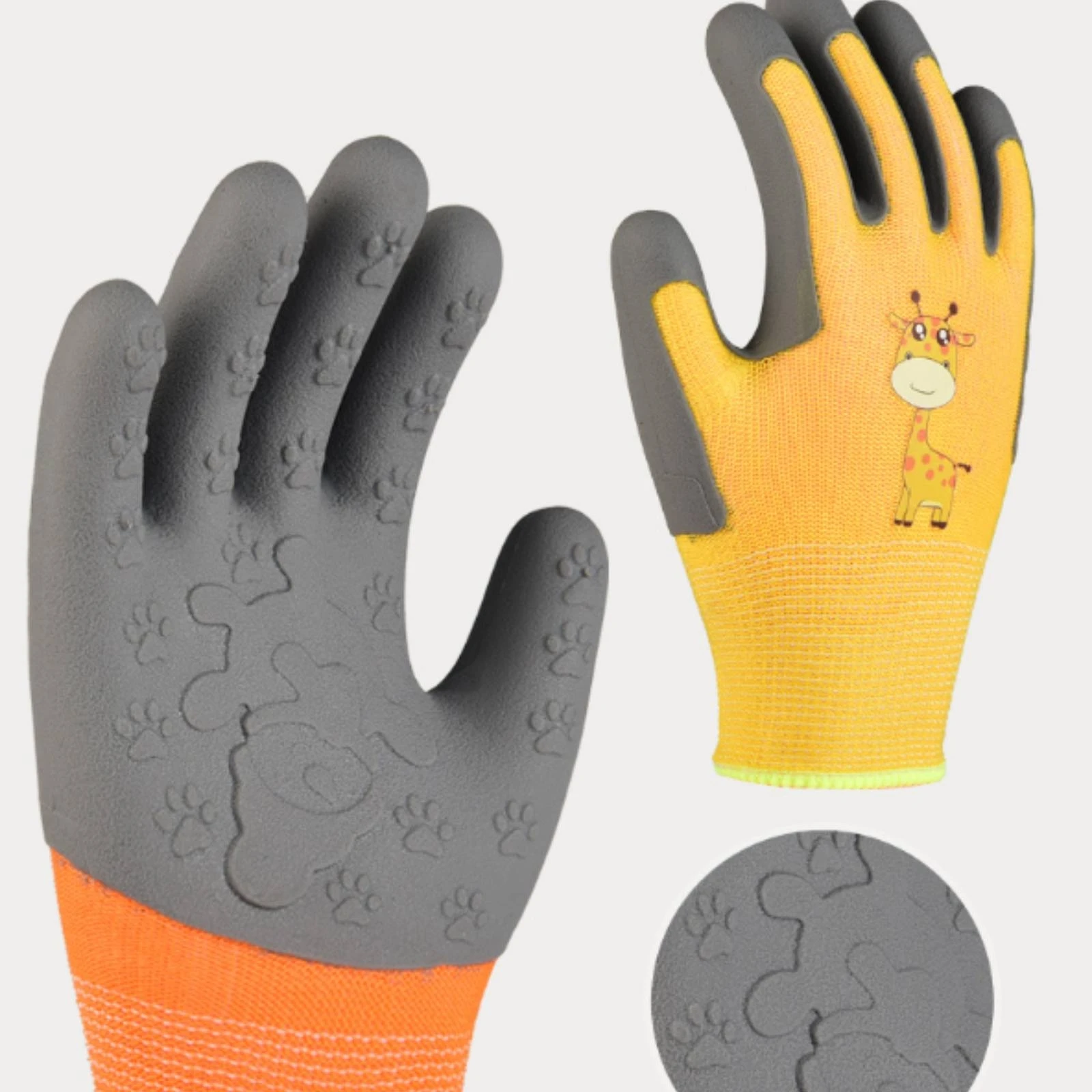 Children's Gardening Gloves Safeguarding Kids Gardening Gloves Hand Covering Flexible Fingers Washable for Weeding