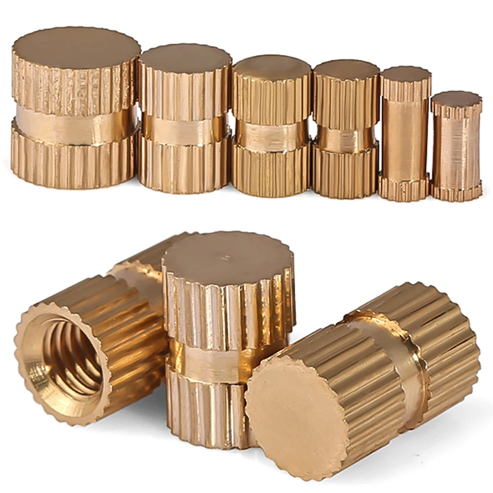 

10-50pcs M3 M4 M5 M6 M8 Blind Hole Single-pass Copper Flower Mother Copper Inlay Copper Embedded Parts Nut Copper Knurled Nut