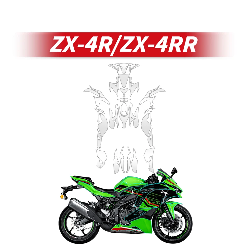 

Used For KAWASAKI ZX4R 4RR Motorcycle Full Paint Protection Film Of Bike Accessories Full Body Protective Stickers Decals Kits