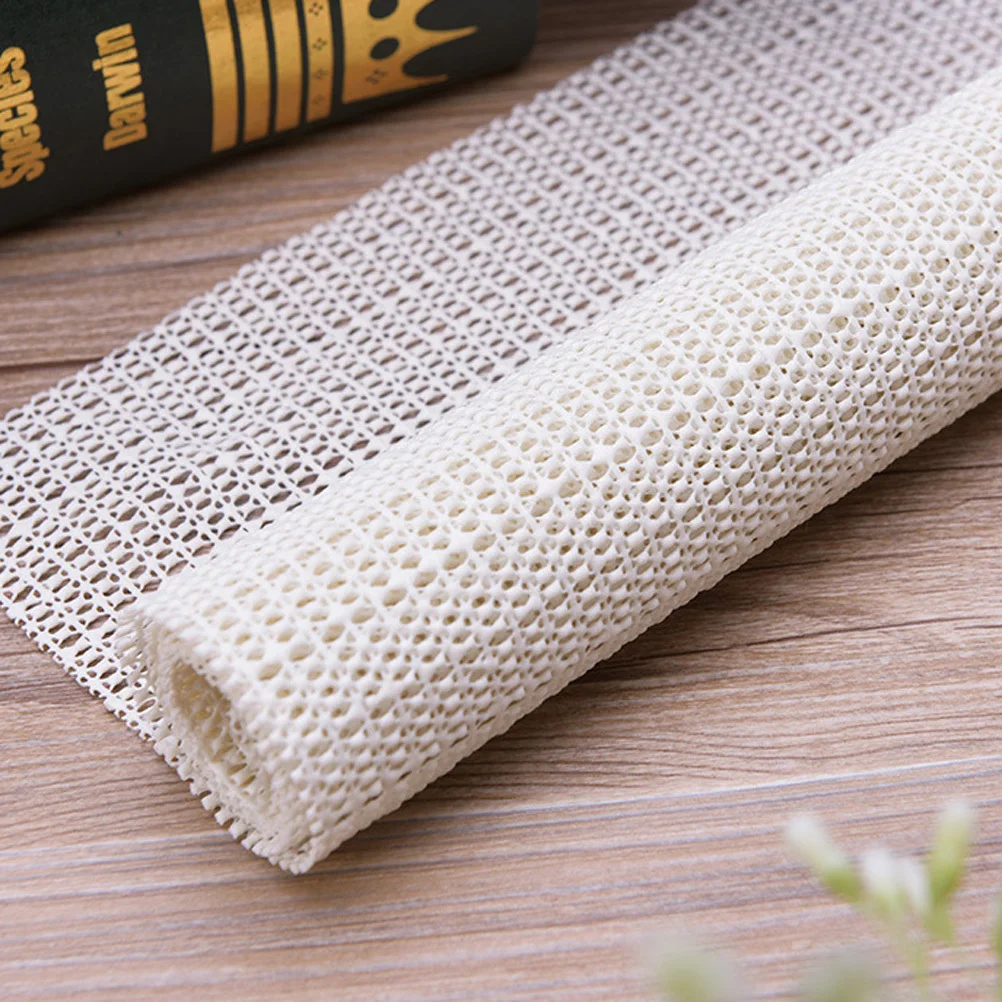 حصيرة غير قابلة للانزلاق للأرفف والأدراج والحمام قابلة للغسل باللون البيج المقاوم للماء وبطانة أرضية غير لاصقة وواقي سطح #4