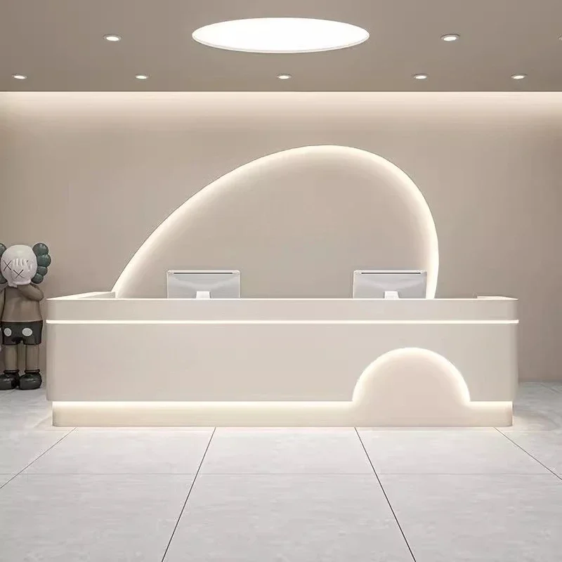 

#Office Table Salon Reception Desk CounterReception Modern Business Reception Furniture Pulpit Stand For Church Industrial Table