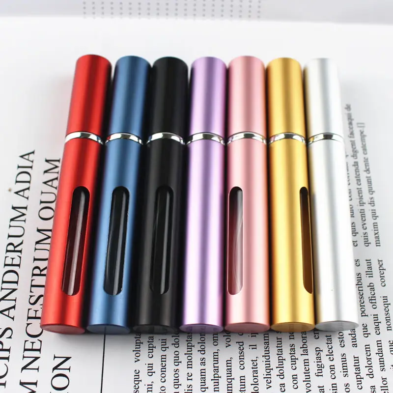 1PC Top Quality 5ml Small Perfume Bottle Mini Metal Sprayer Refillable Aluminum Parfume Atomizer Travel Size