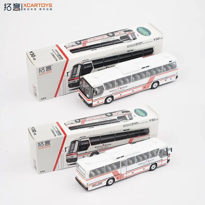 Xcartoys&POPRACE 1/64 Northern BFC6120 luxury tour bus Ameco bus simulation alloy car model