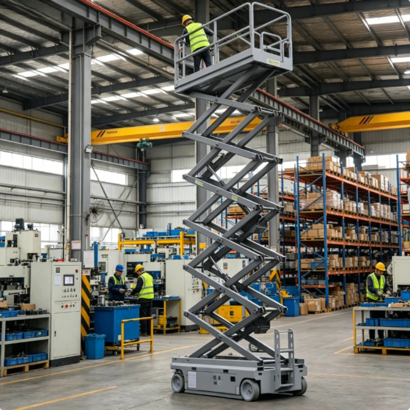 Customized 200KG Compact Scissor Lift, Portable Hydraulic Lifter for Small Repair Shops for Large Factory Production