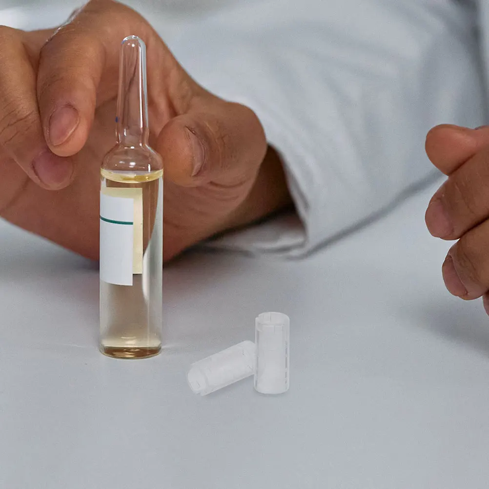 

10 шт., ампула, прозрачная пластиковая крышка для открывания бутылок, простой в использовании, прочный для медицинской лаборатории, инструмент для флаконов, стеклянный резак для бутылок, открывалки