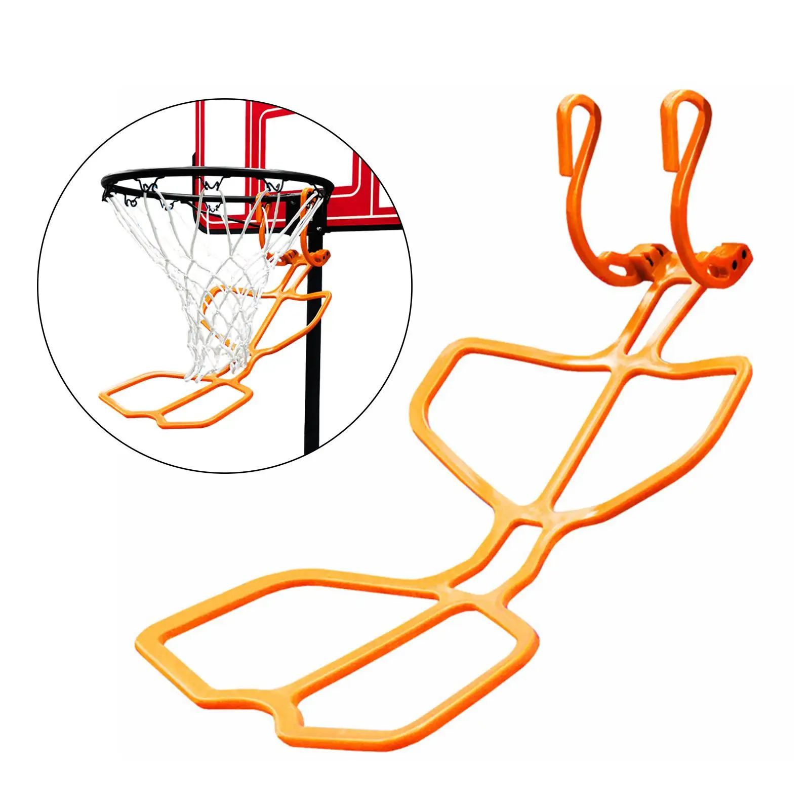 Basketball Return Attachment Sturdy Multifunctional Basketball Rebounder Ball Returning System Training Aid for Indoor Outdoor