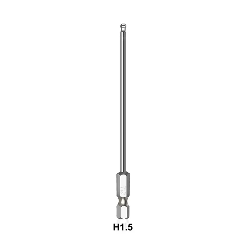 The Real Color Of The Ites Set Metric Allen Hex Bit 100mm Long Magnetic Ball Head Driver Bit H1.5 Hh2 H2.5 H3 H4 H5 H6 H8 H10