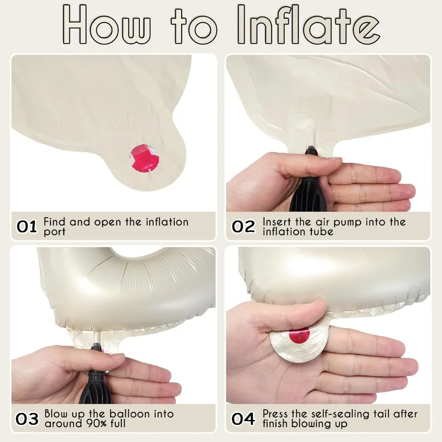 52 قطعة بالونات حروف كريمية 16 بوصة احباط الأبجدية رسالة بالونات حرف AZ بالون راية عبارة مخصصة بالون لعيد الميلاد P