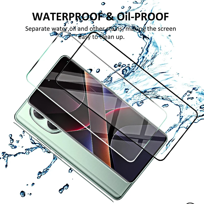 4-1 قطعة الزجاج المقسى ل Xiaomi Poco X7 Pro X6 F6 M6 M7 حامي الشاشة على Pocco Poxo X7pro X M 7 F6 Pro طبقة رقيقة واقية أمامية