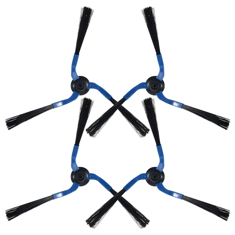 -ESTR 4 Pieces 3 Arm Side Brush Suitable For  Smart Sweeping Robot Vacuum Cleaner Replacement