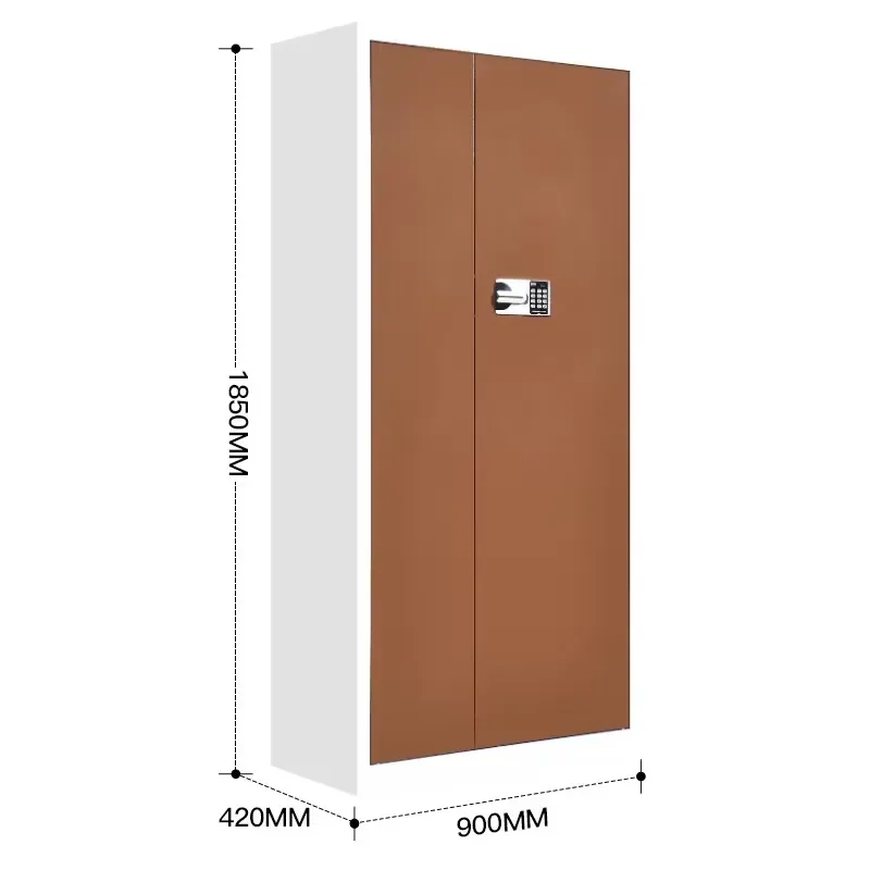 Gray White 2 Door Steel File Cabinet High Security Office Confidential Storage Cupboard With Digital Lock Metal Filing