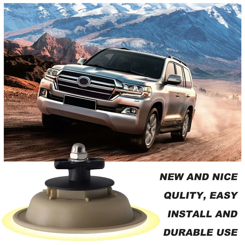 

4X Car Tailgate Tool Box Cover Plate Buckle Knob Trunk Door Panel Button 64870-60011 For Toyota Land Cruiser LC200 Beige