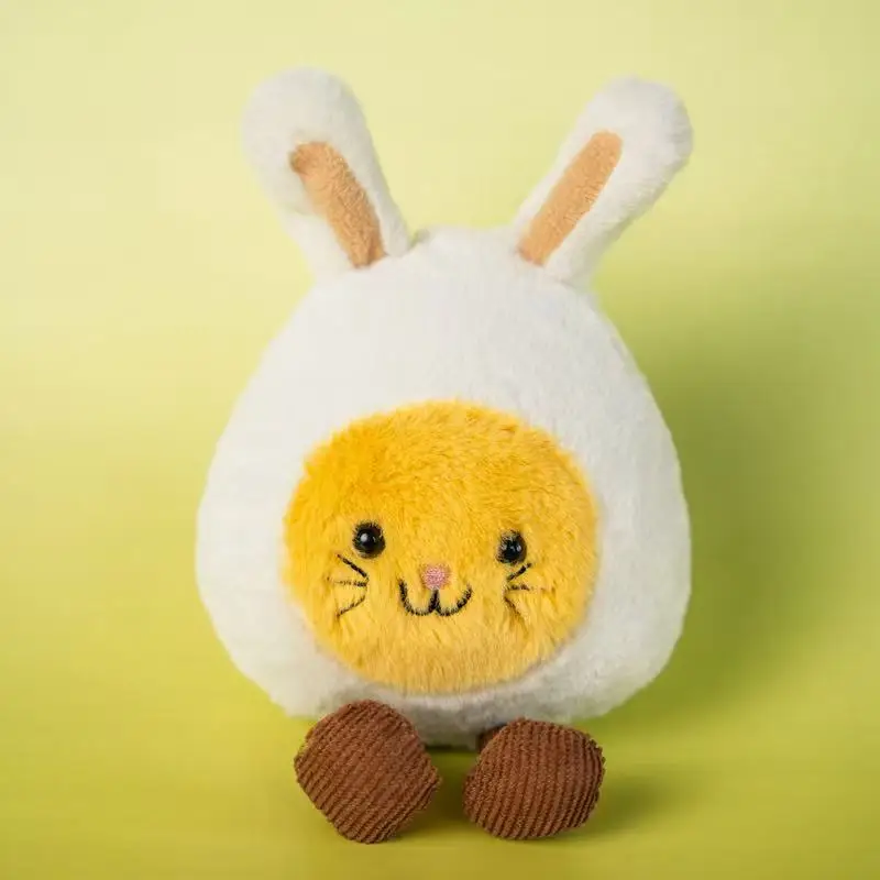 

Новая имитация вареного яйца JELLYCAT, мягкая игрушка, плюшевая игрушка, мультяшный аниме-мяч, милый детский подарок на день рождения, забавная кукла