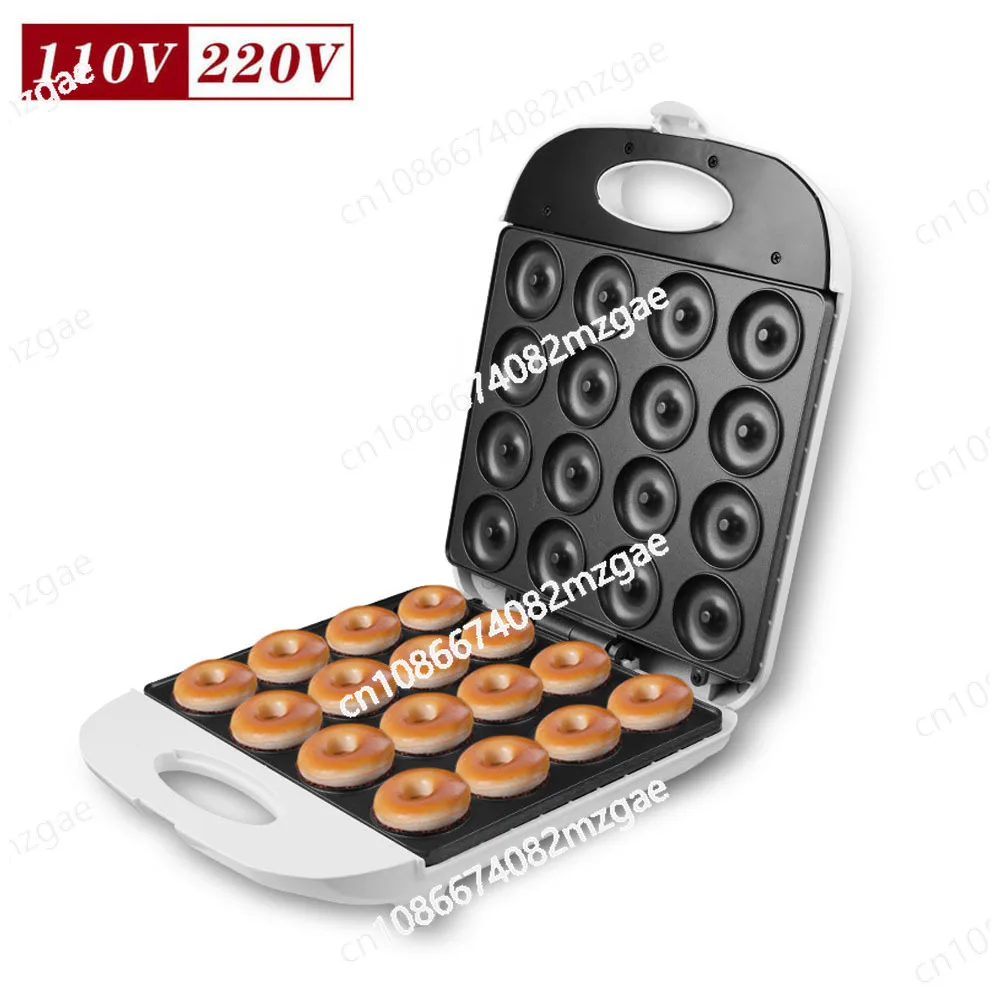 

Большая машина для приготовления пончиков с 16 отверстиями, домашняя машина для завтрака, круглая пекарь для торта, двухсторонний нагревательный тостер для хлеба