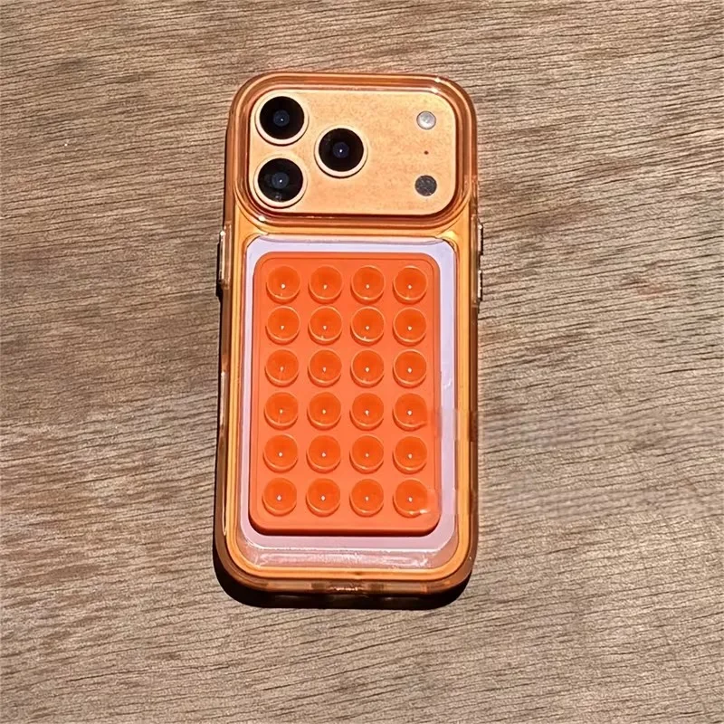 Support de téléphone à ventouse en Silicone, support Mobile adhésif étanche pour miroir de cuisine, salle de Yoga, facile à installer et à retirer