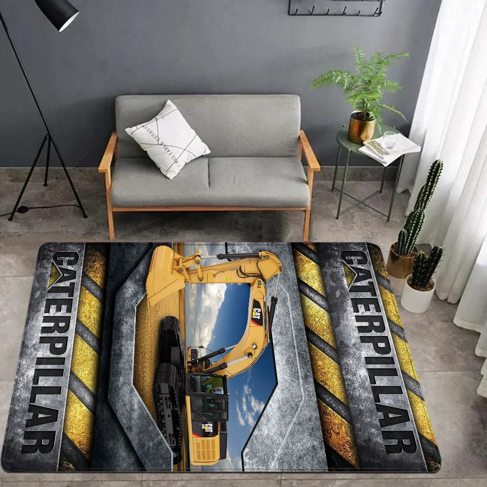 AR-Caterpillar-LOGO Floor Mat Bathroom Mat Kids Room Bedroom Decoration Balcony Anti-Slip Doormat Living Room Welcome Rug