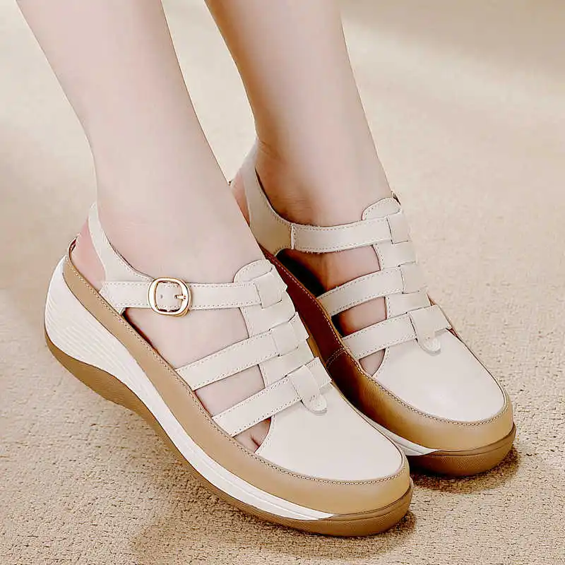 

Весенние женские гавайские сандалии с открытым задником, широким носком, белые шлепанцы, кроссовки, спортивные лоферы, удобные, функциональные, импортные