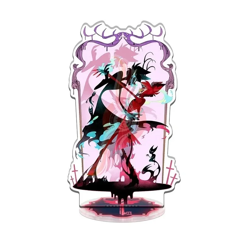 Hazbin Hotel VOX ALASTOR HUSK VALENTINO Acrylic Stand Figure Model Stand 15CM HD Printed Keychain Gifts For Friends