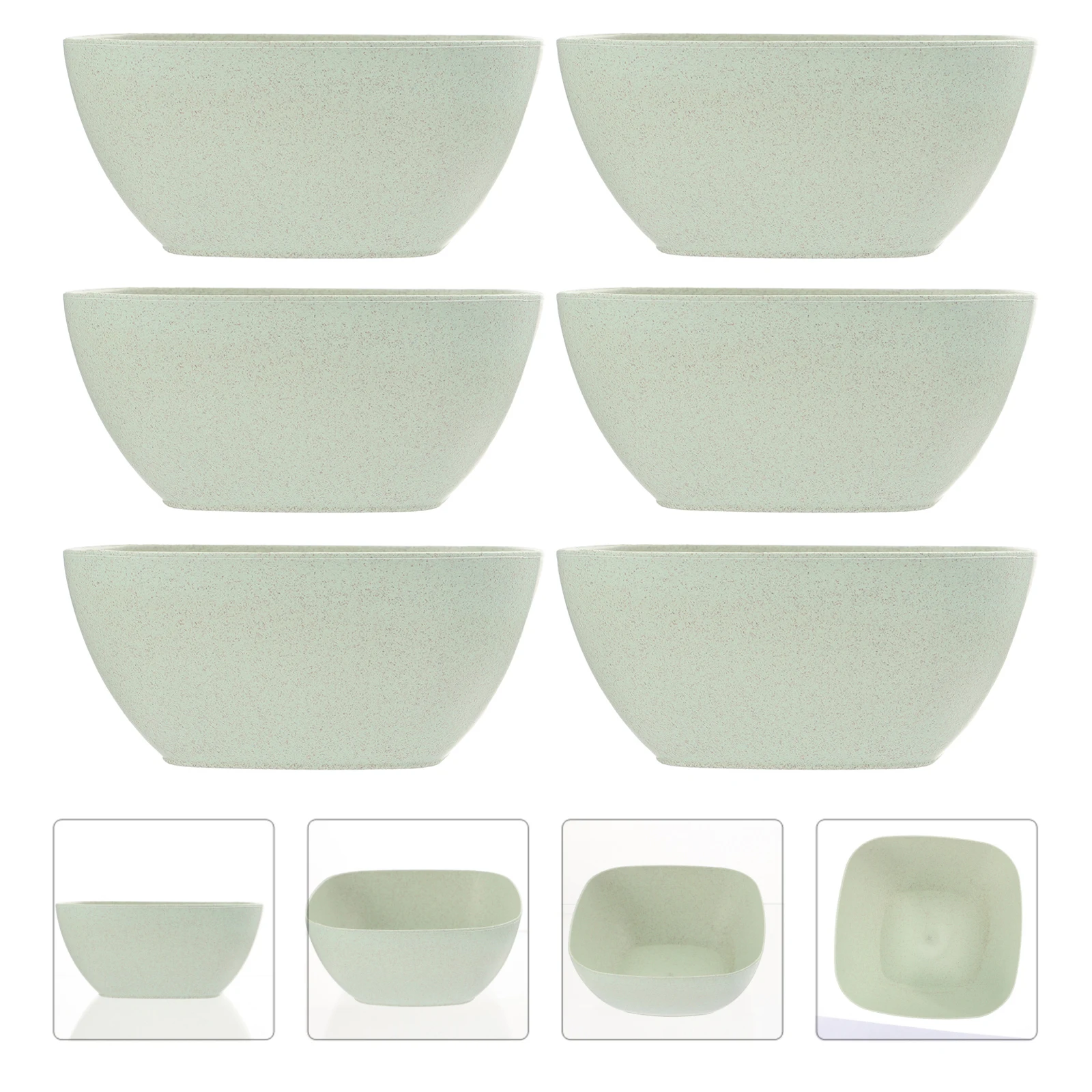 1Set Wheat Straw Bowls Eco-Friendly Multipurpose Salad Soup Bowls Resistant Tableware Safe Tableware