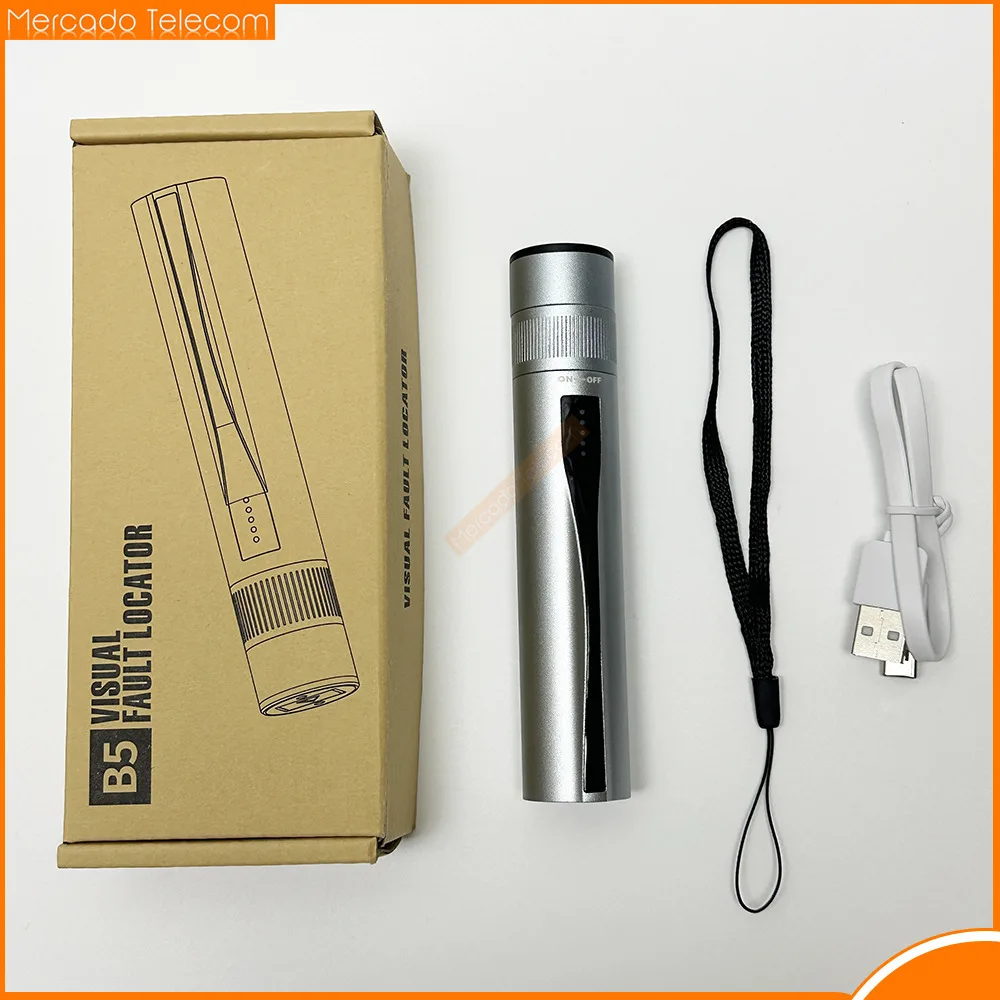 

B5 Visual Fault Locator Rechargeable Lithium Battery Visual Fault Locator for FC/SC/ST Rechargeable Red Light Pen
