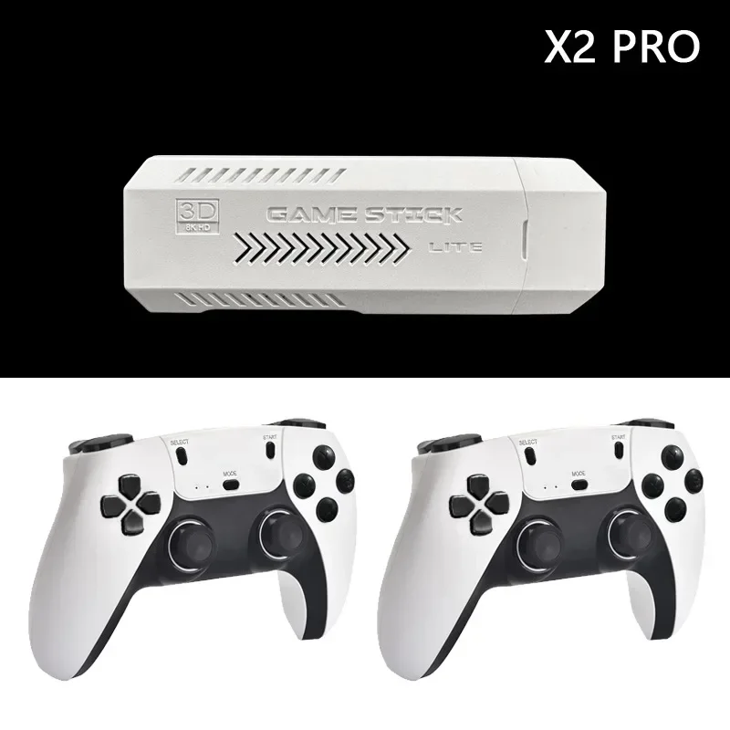 X2 PRO Retro Game console 4K 3D home gaming arcade wireless retro TV Home game console GD10 Game Stick For PSP PS1 GBA