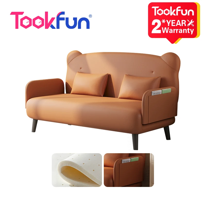 Tookfun Double Folding Sofa Bed Small Apartment Living Room Balcony Multifunctional Bed Single Child Folding Bed 0.7M Width