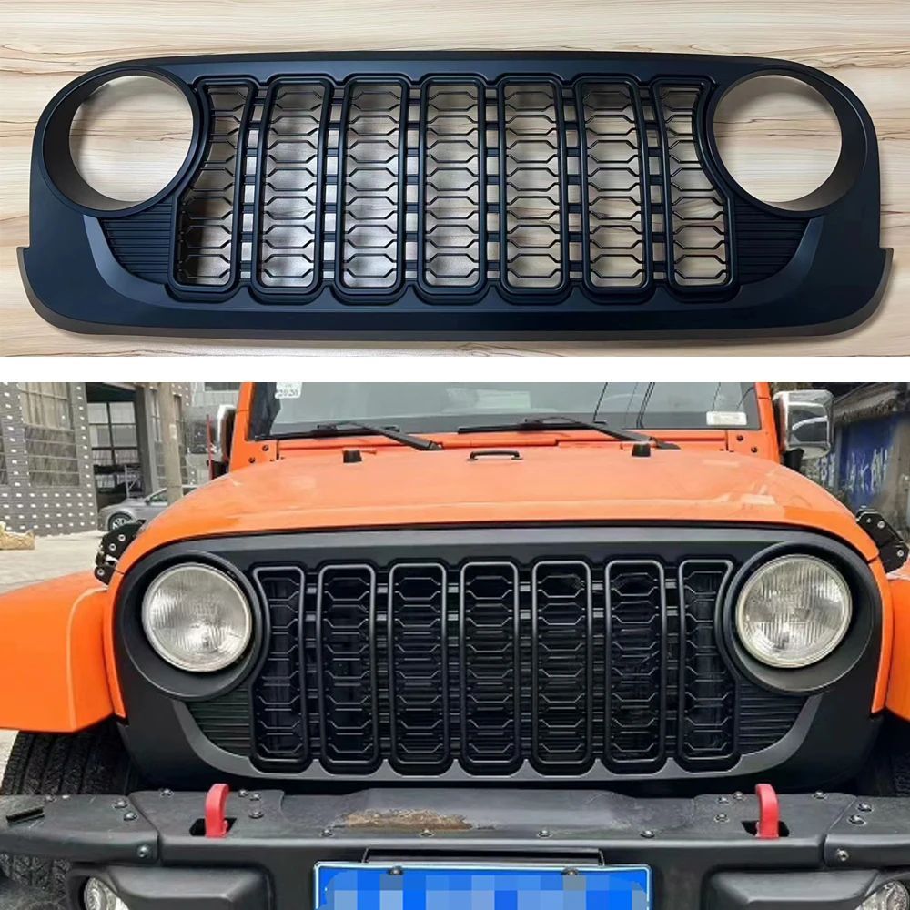 

New arrival Lantsun J400 front grill 2024 style new grille for jeep for wrangler JK JKU 2007-2017