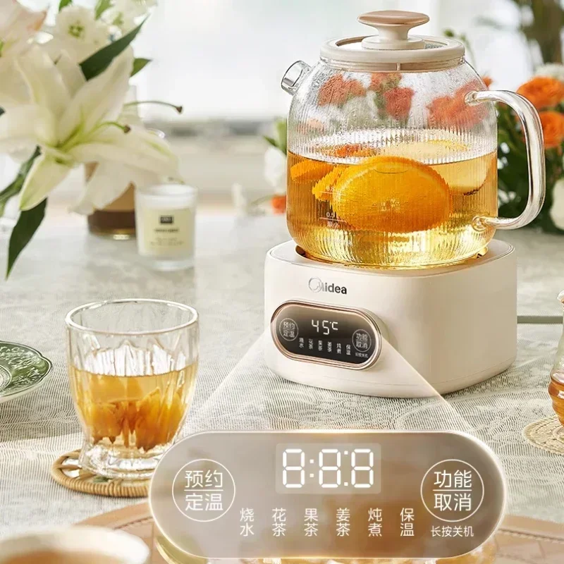 Home multifunctional health pot full glass constant temperature office small kettle flower teapot