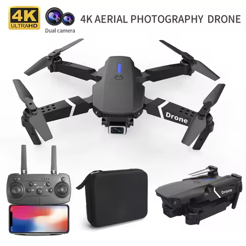 전문 드론 E88 4K 광각 HD 1080P 카메라 WiFi FPV 높이 접이식 RC 드론 Quadrotor 헬리콥터 어린이 장난감을 잡아