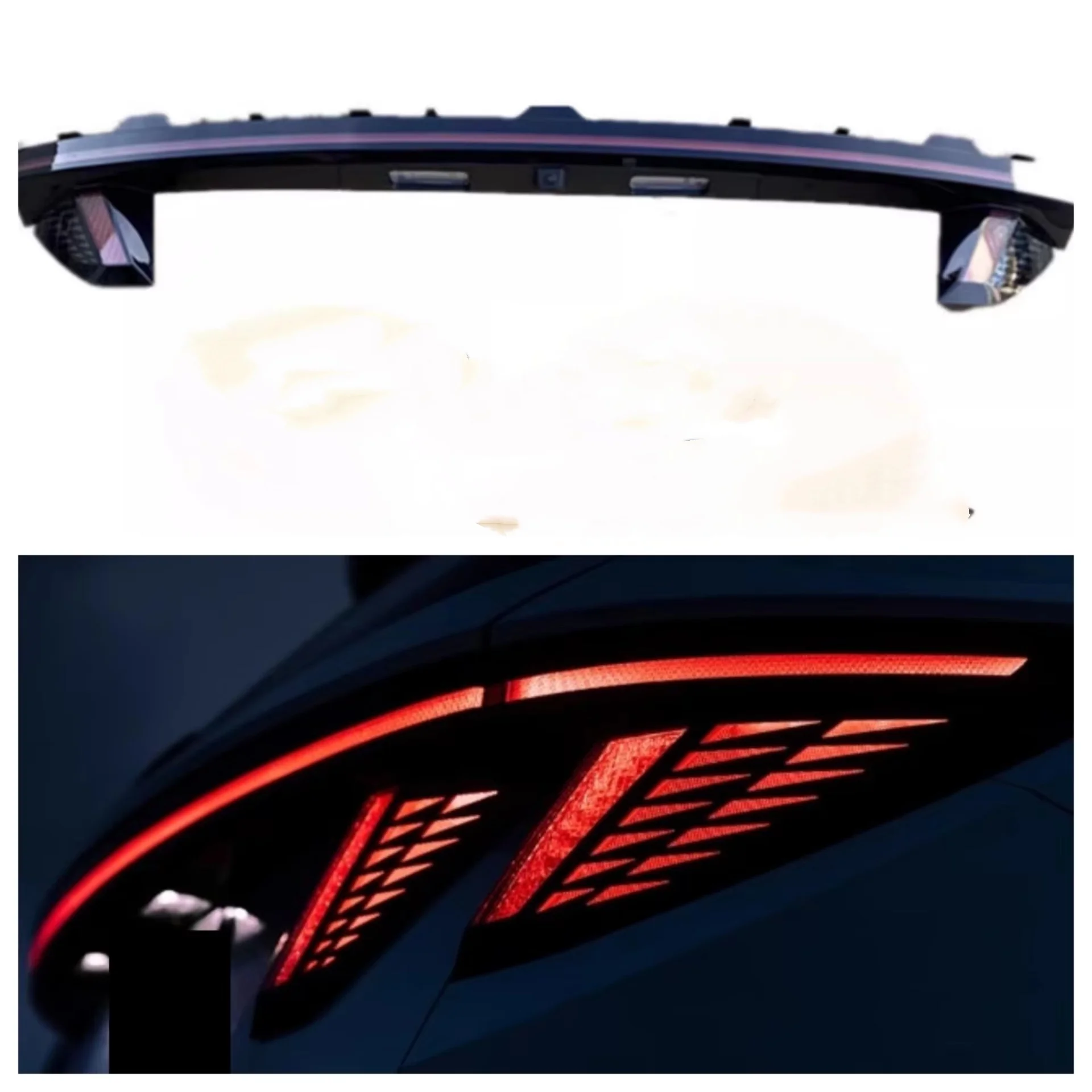 Body Kit Led Through Lamp for Hyundai Tucson L NX4 5th Taillight Assembly Brake Light Turn Signal Car Accessories