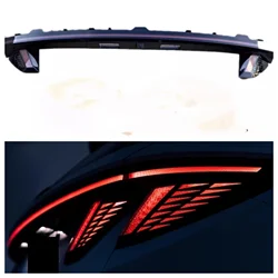 Body Kit Led Through Lamp for Hyundai Tucson L NX4 5th Taillight Assembly Brake Light Turn Signal Car Accessories