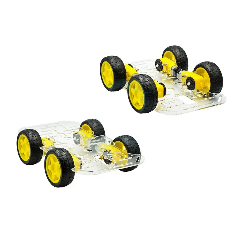

4 Wheel Smart Car Chassis Kit DIY Robot Programming Car Chassis Frame Tracking Obstacle Avoidance 4WD
