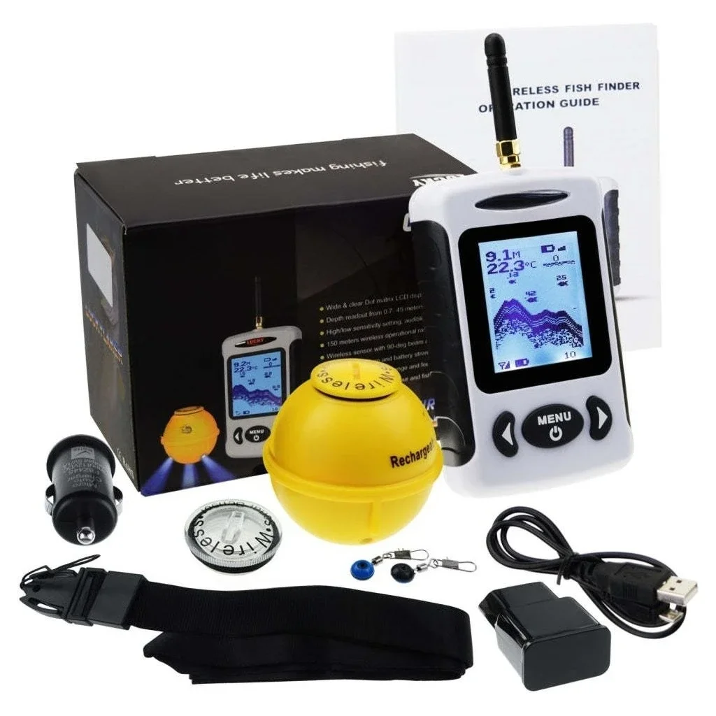 Fish finder Wireless wired sonar Fishing supplies Fish school detector Fish finder
