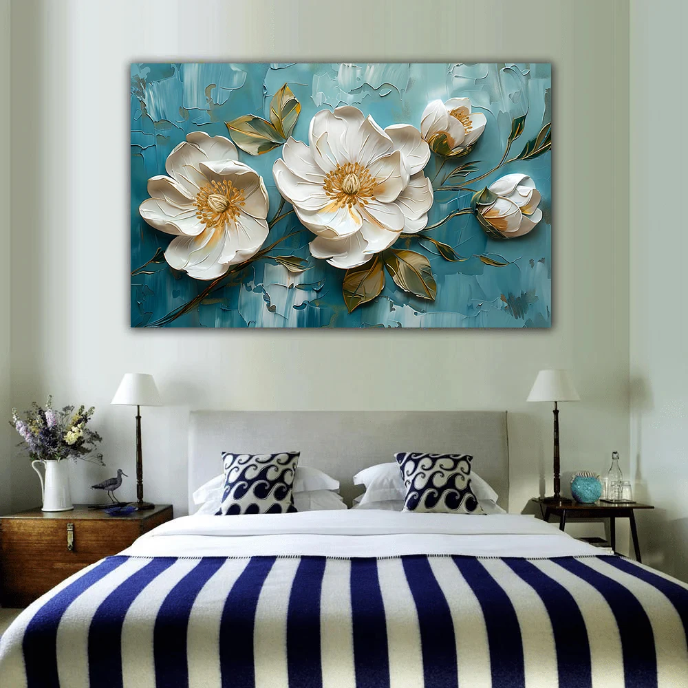 Abstract Flower Canvas Painting Floral Nature Landscape Wall Art Poster for Home Living Room Decoration Wonderful Gifts