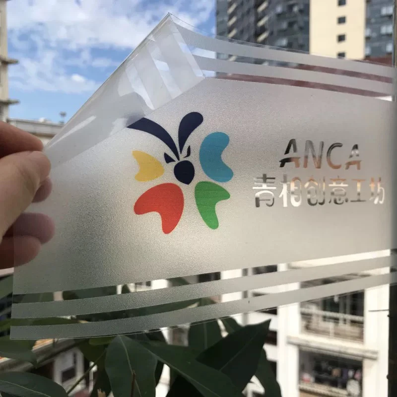 Custom Window Stickers, Big Transparent Vinyle Film on Shop Glasses,Company Label on Meeting Room