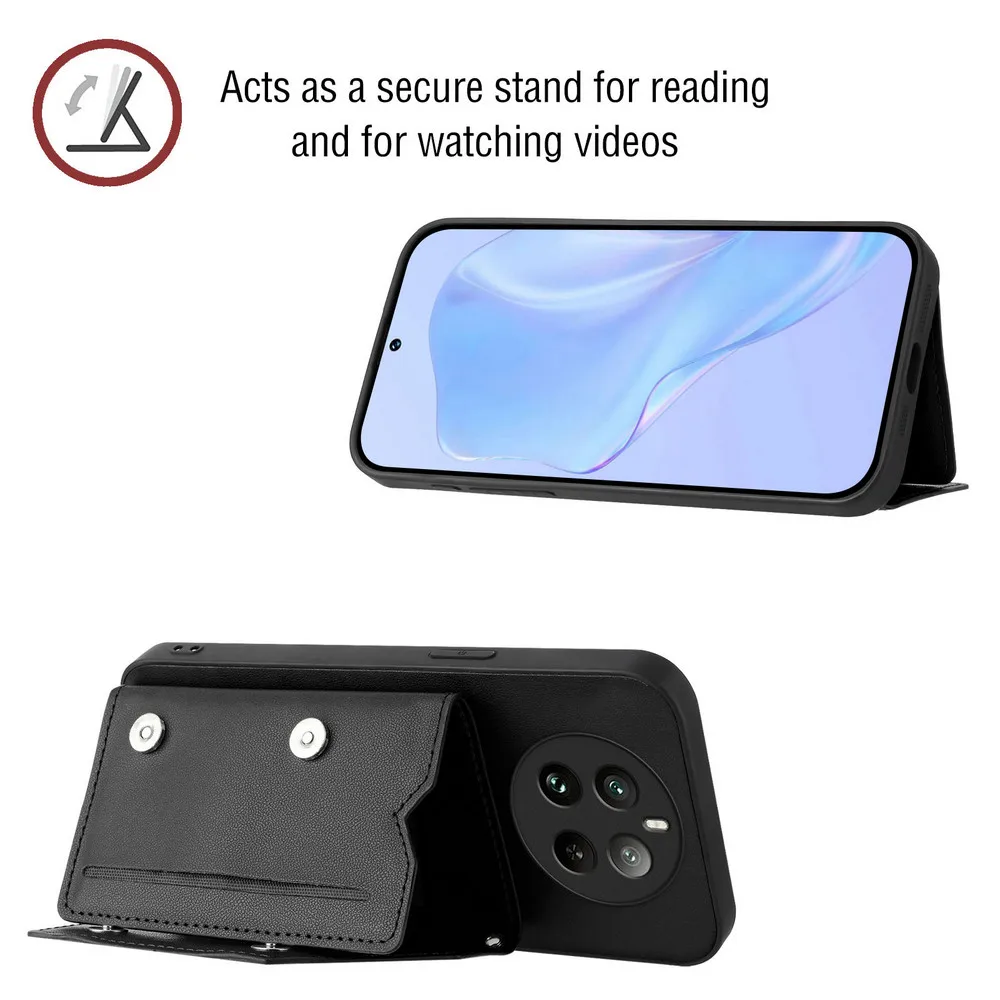 For OPPO Realme 12 13 14 Pro Plus 5G 4G Luxury Case Realme 12 Plus Leather Card Back Panel Cover Realmi 14 13 P1 Pro 12+ Funda
