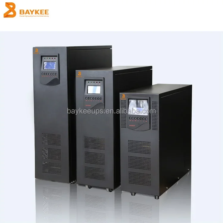 

Baykee MP1100 6kva series single phase true online ups interrupible 110v smart ups power price supply backup green power