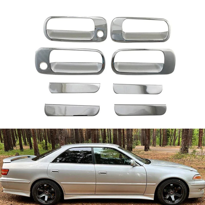 

Хромированная крышка дверной ручки из АБС-пластика для Toyota Mark II GX100 1996 - 2000 и защитные крышки для автомобиля