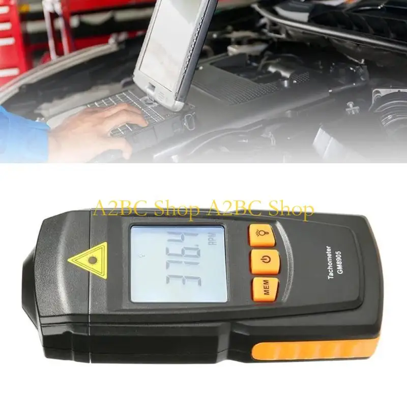 

A2BC неконтактные цифровые лазеры тахометр тахометра тахоометра Широкий измерение диапазоны 2,5-999999rpm LCD-дисплей