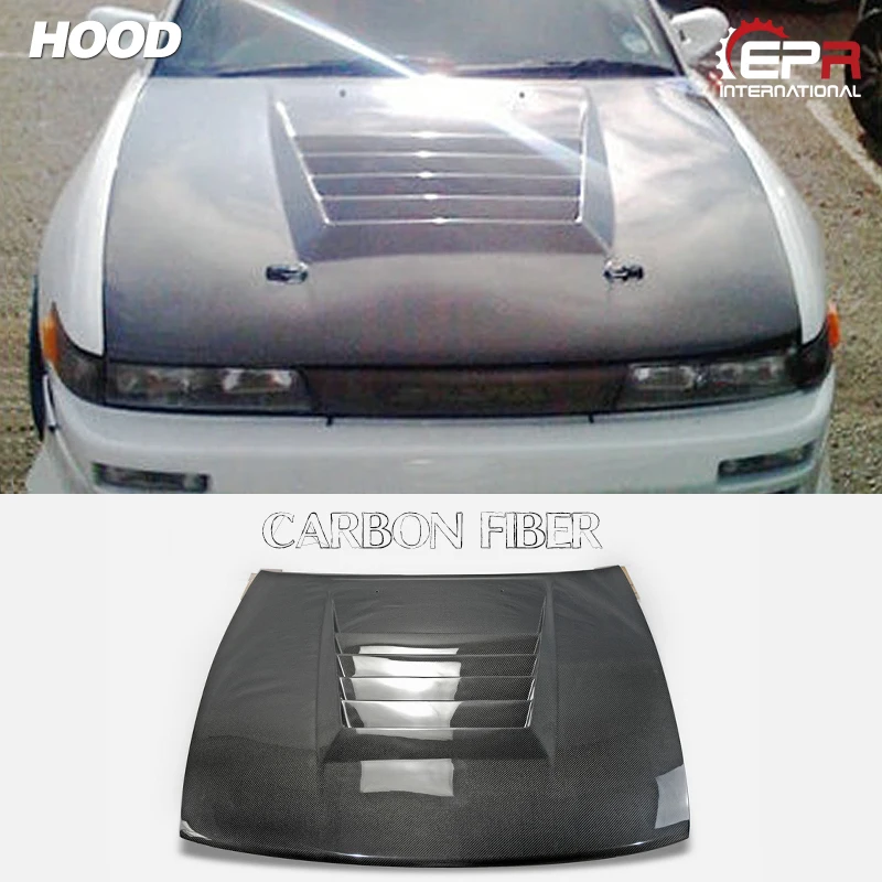 Adecuado para piezas de coche de fibra de carbono para capó nissan S13 PS13 Silvia Nismo