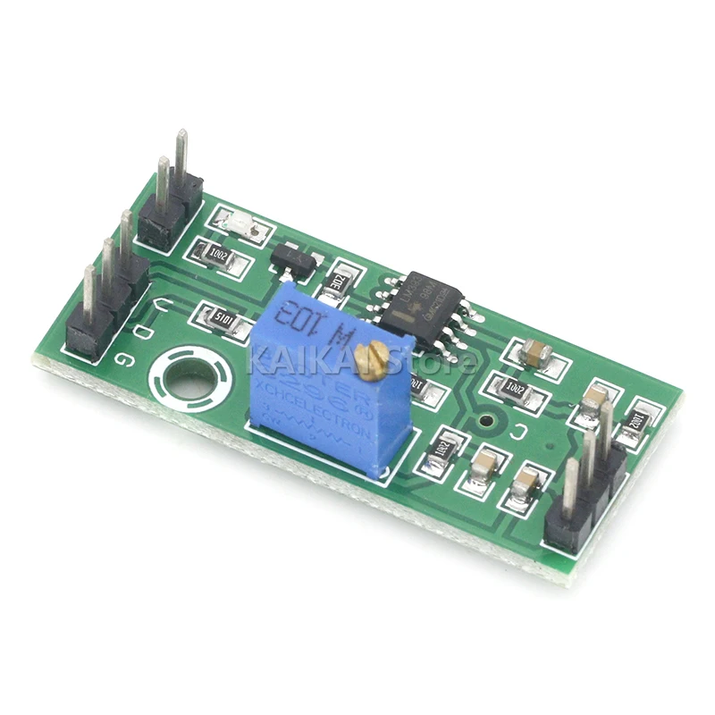 LM393 Voltage Comparator Module Signal Waveform Adjustable High Low Level/Load Drive Dual Channel 4.5-28V High Voltage Module