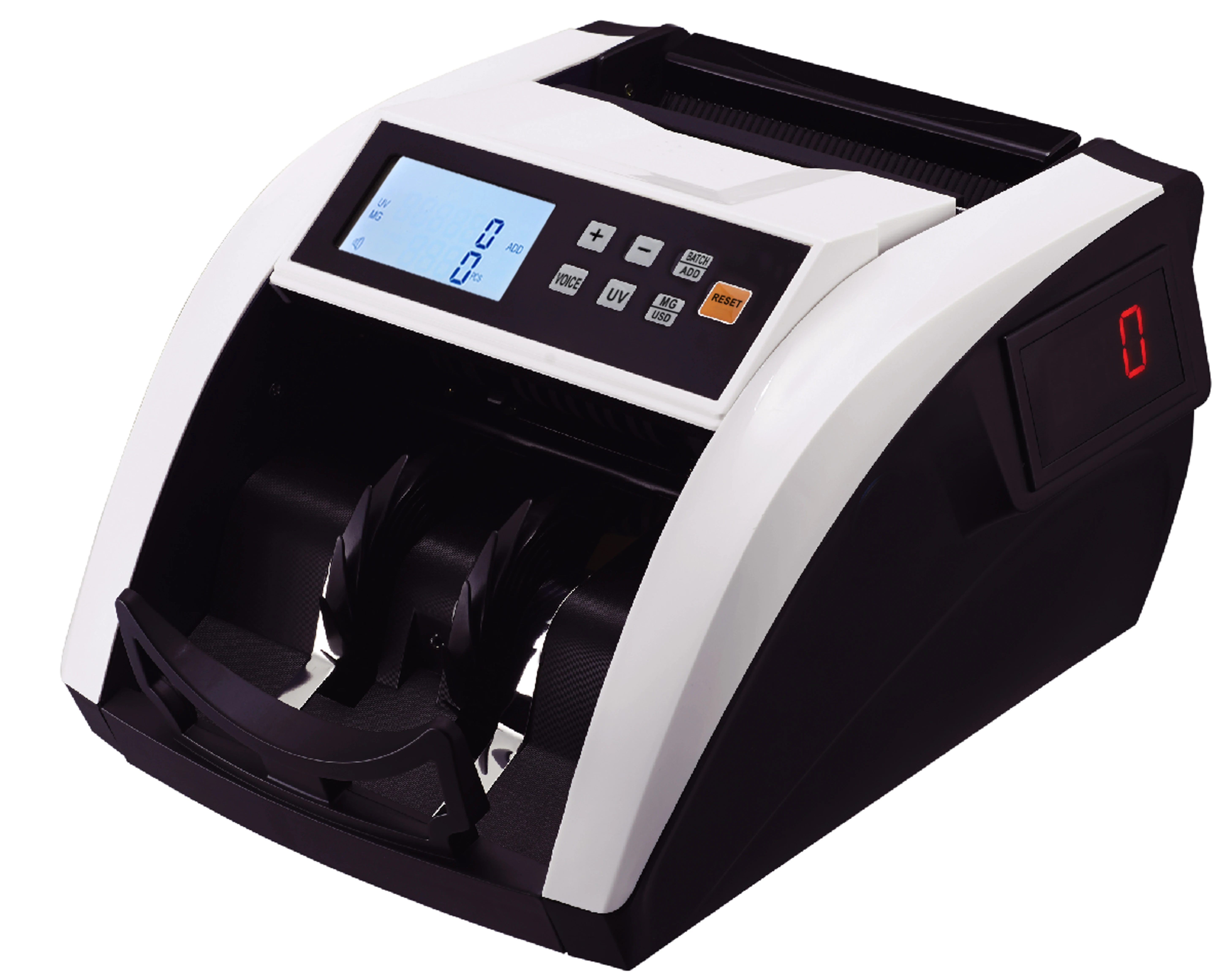 Huaen banknote counting IR UV MG detection technology, multi-currency detection, dual-screen display